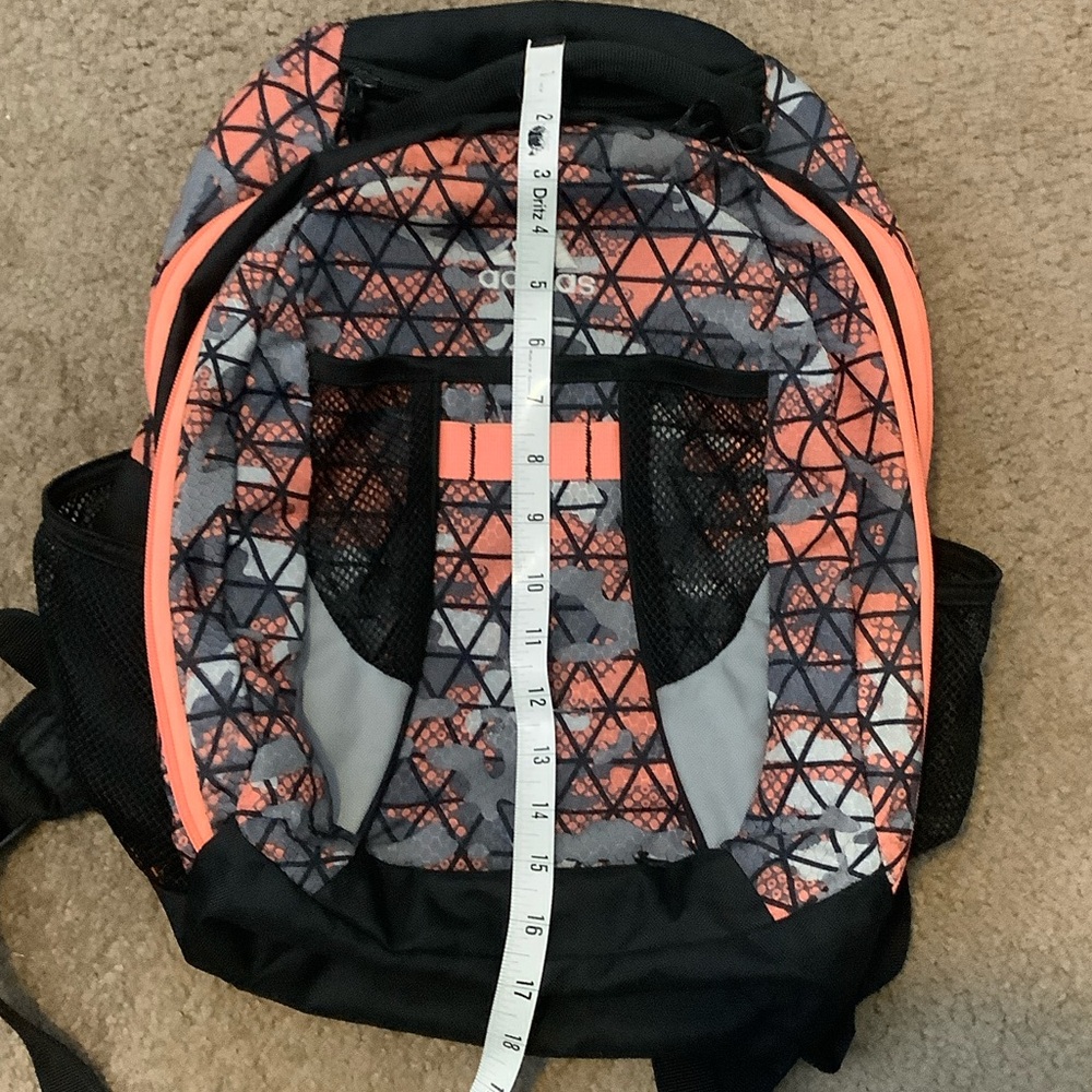 Adidas Triangular Pattern Backpack in Black and C… - image 7